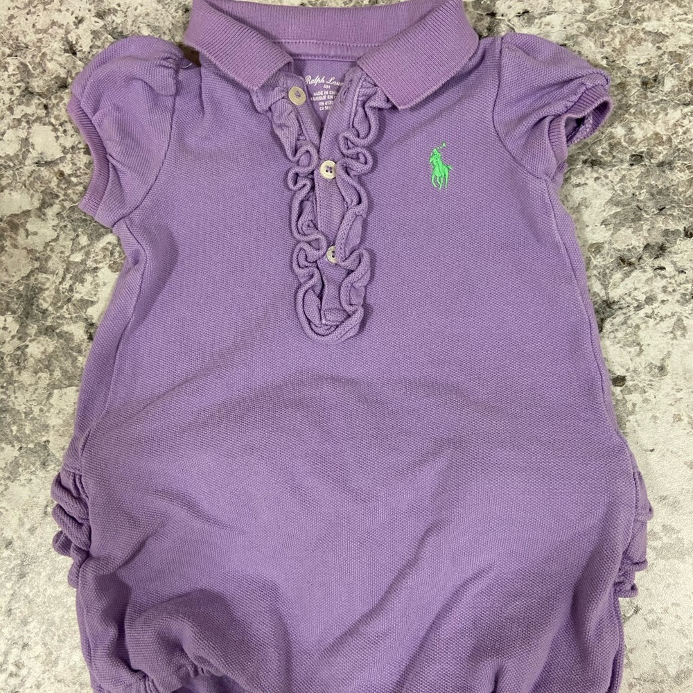 Ralph Lauren ruffled onesie
